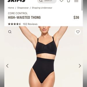 Skims thong shapewear